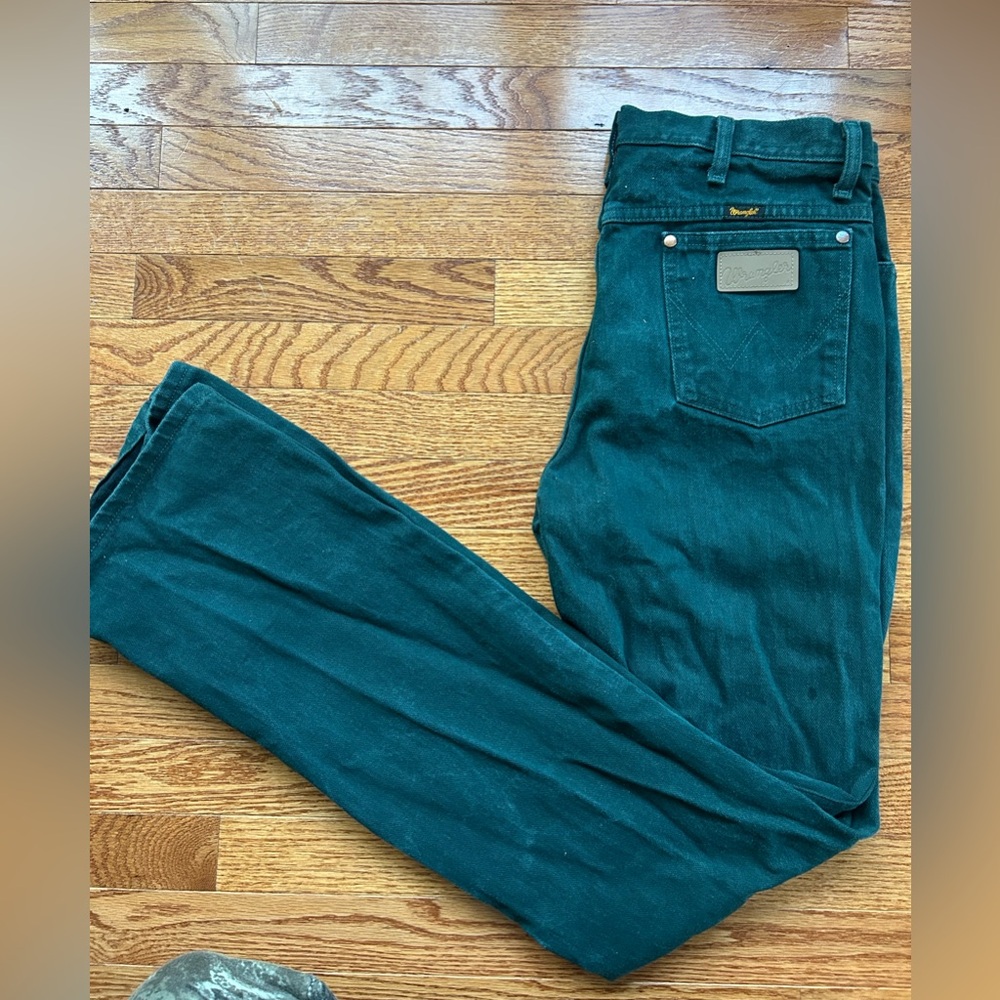 Wrangler Forest/ dark Green 936 cowboy cut jeans